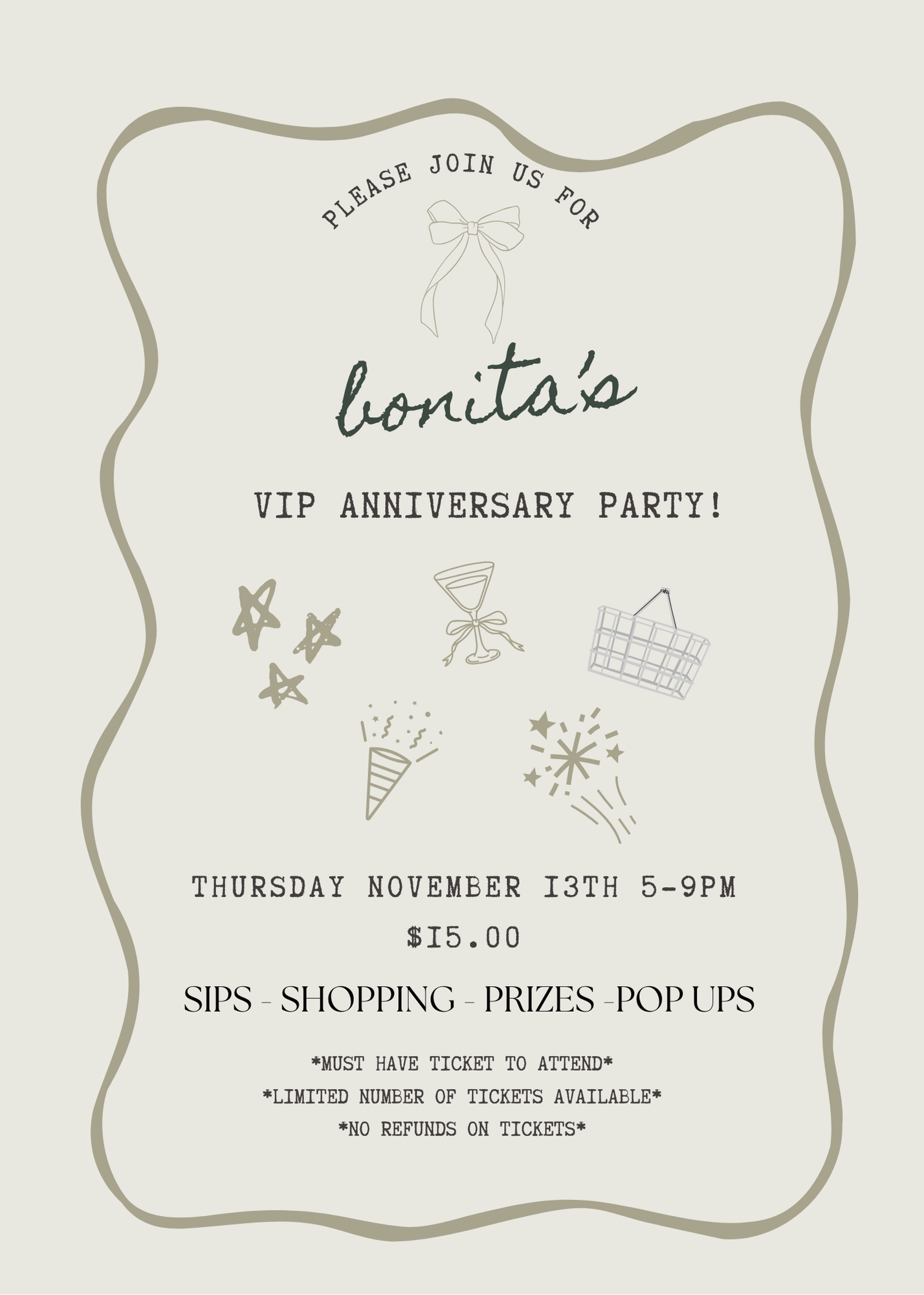 LINDSAY VIP ANNIVERSARY SHOPPING PARTY | TICKETS