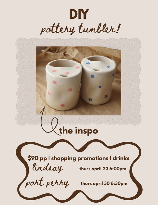Pottery Class | Tumblers
