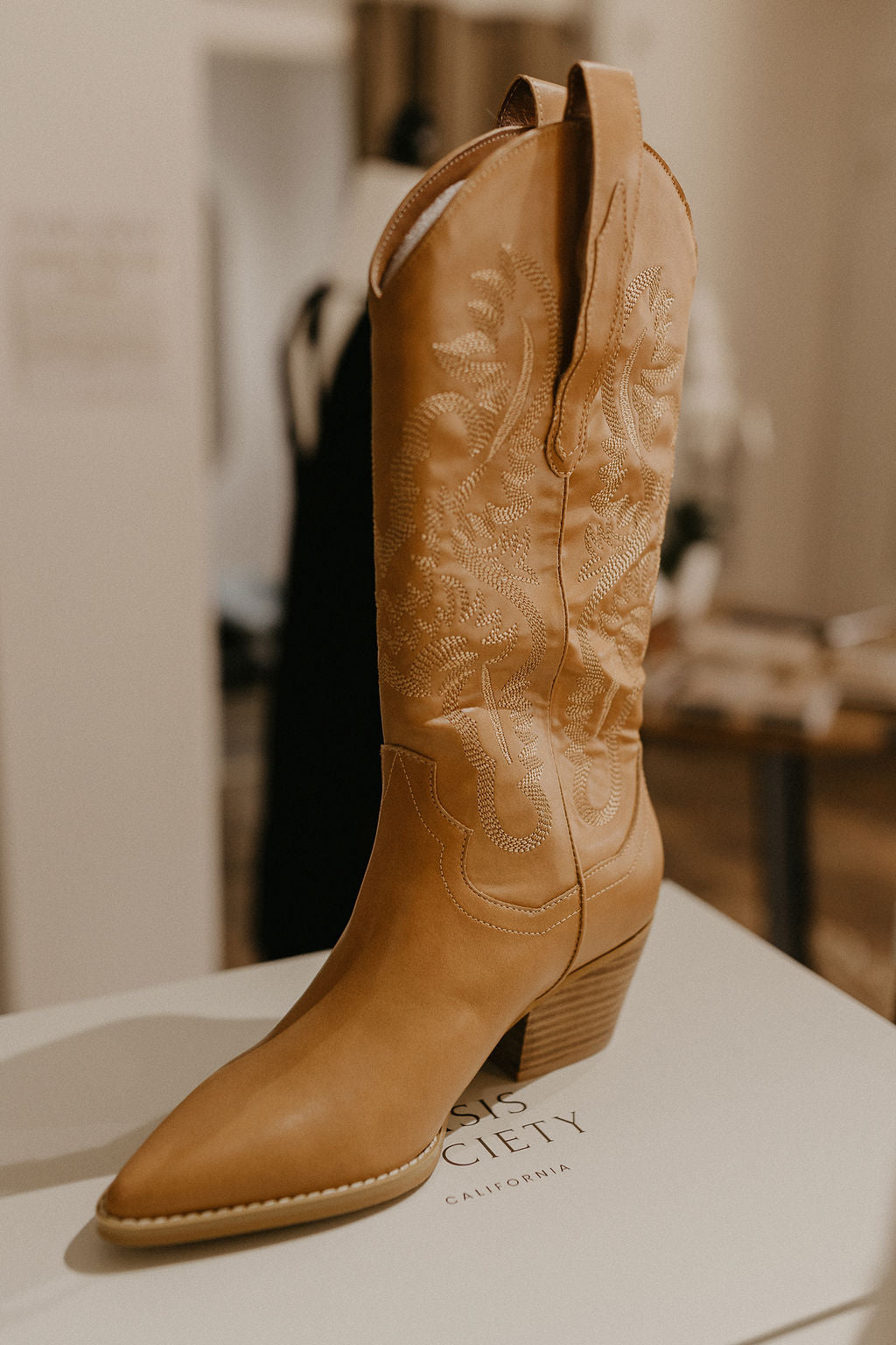 Amaya Camel Cowboy Boot