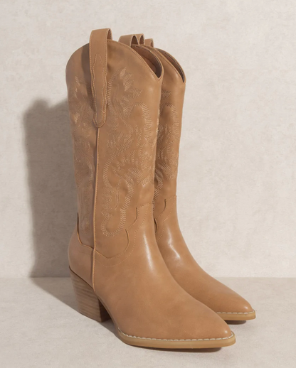 Amaya Camel Cowboy Boot