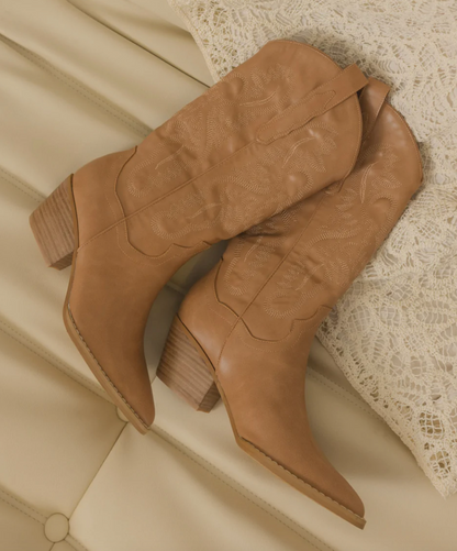 Amaya Camel Cowboy Boot