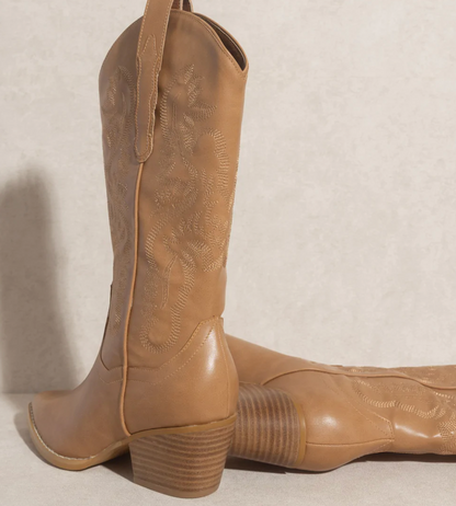 Amaya Camel Cowboy Boot